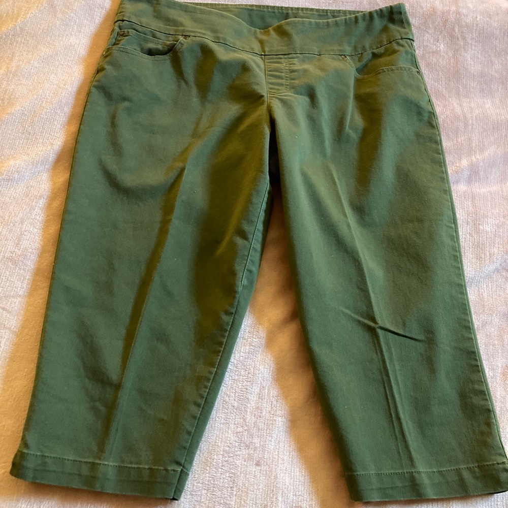 Time and Tru Green Crop Pants~Size Large~Very Comfortable!